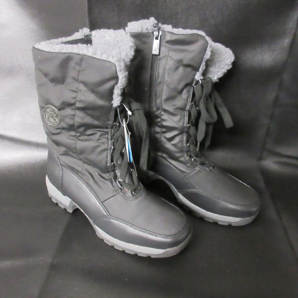 London Fog RHONDA Womens WInter Boots Size 8 Faux Fur Lined - New with tags
